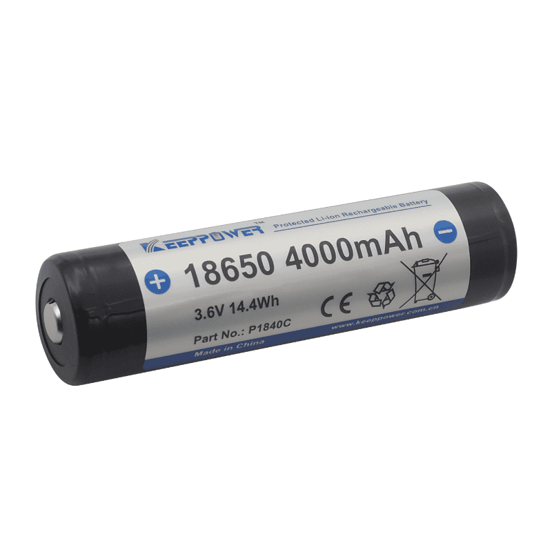 キープパワー 18650 4000mAh 保護リチウムイオンバッテリー 3.6V P1840C